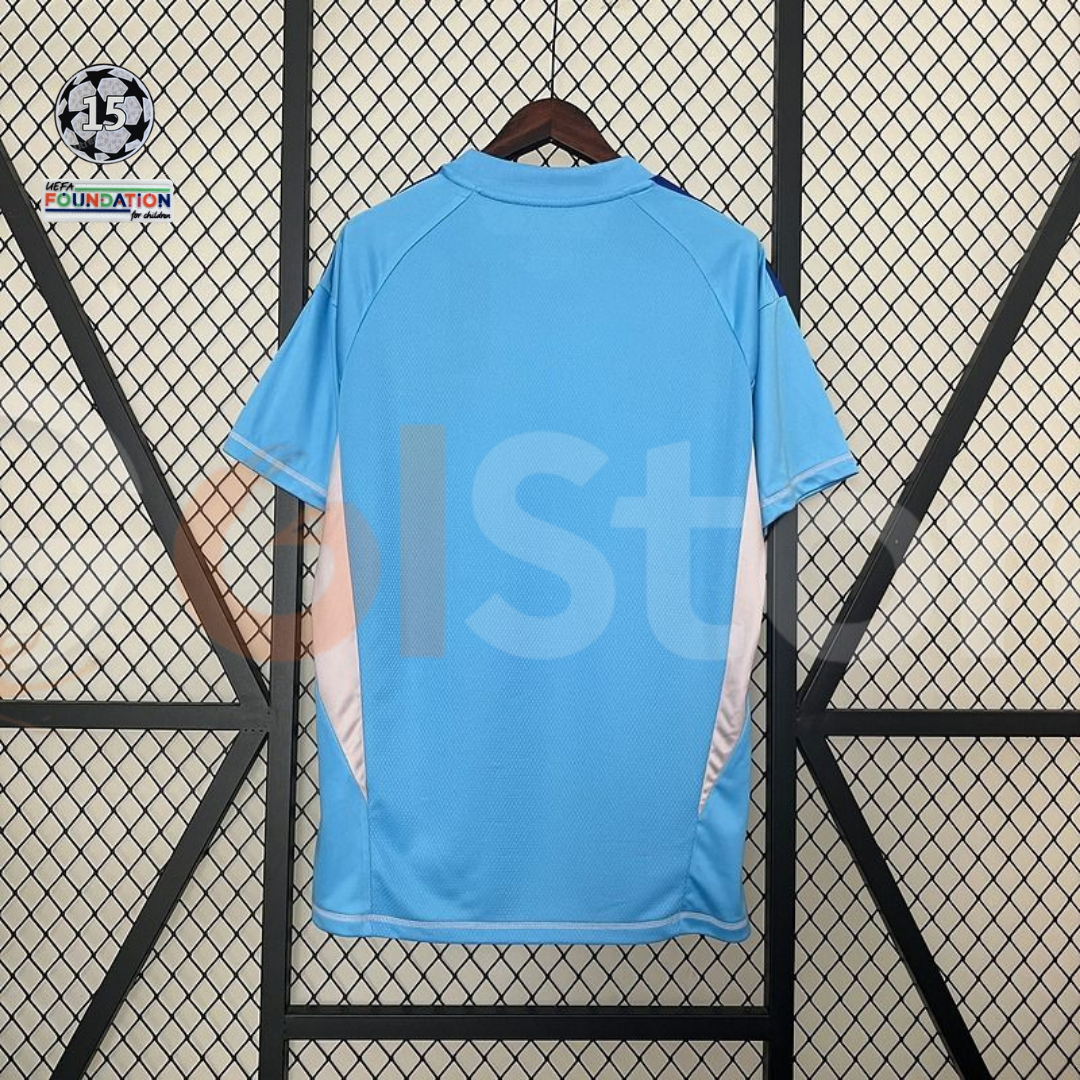 2024/25 Real Madrid Goalkeeper Blue Jersey UCL Patch Personalized