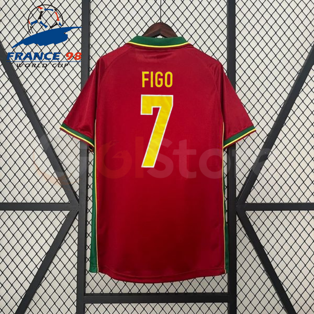 Portugal 1998 Retro Home Jersey – Figo #7