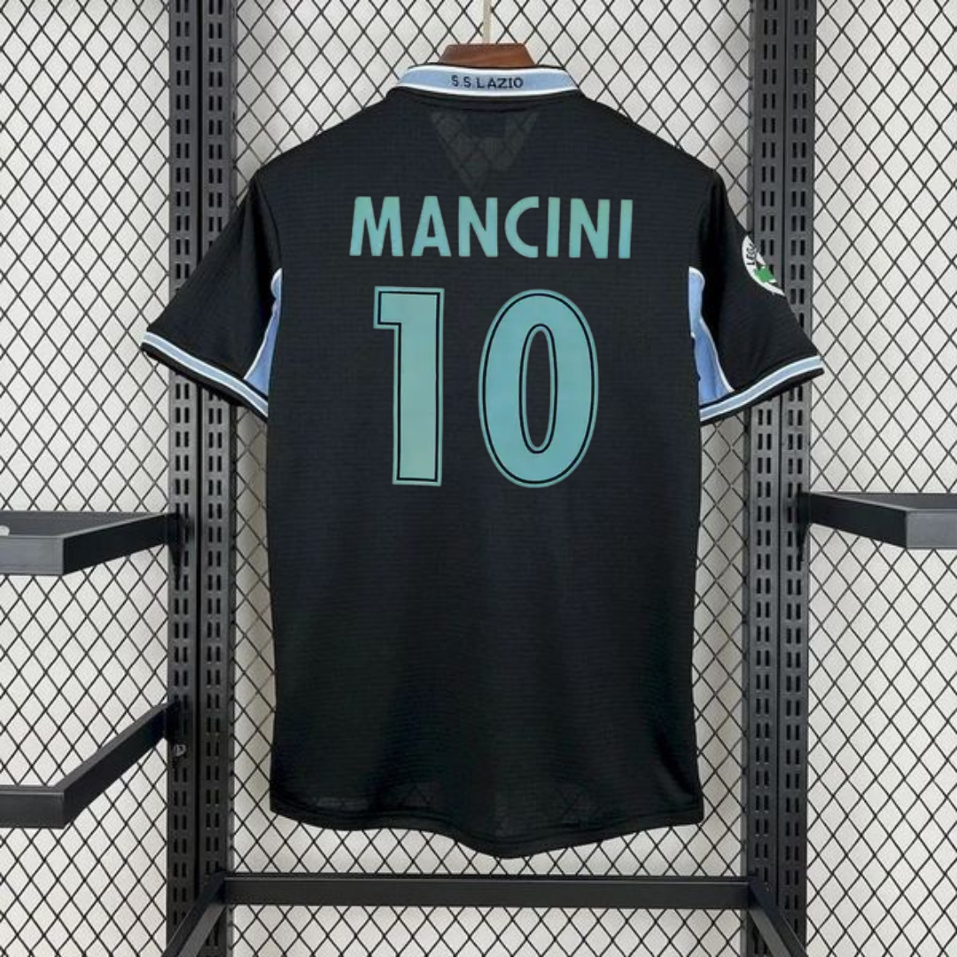 SS Lazio 1998-1999 Retro Away Short Sleeve Jersey #10 Mancini Serie A Patch Personalized Rare
