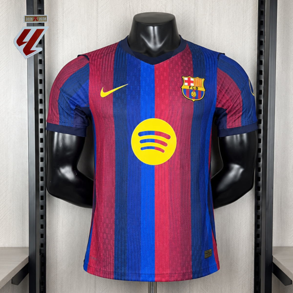 FC Barcelona 2026-27 Home Player Version Jersey | Raphinha #11 or Custom Name & Number | La Liga Patch | S–3XL