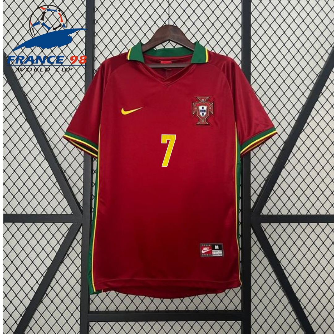 Portugal 1998 Retro Home Jersey – Figo #7