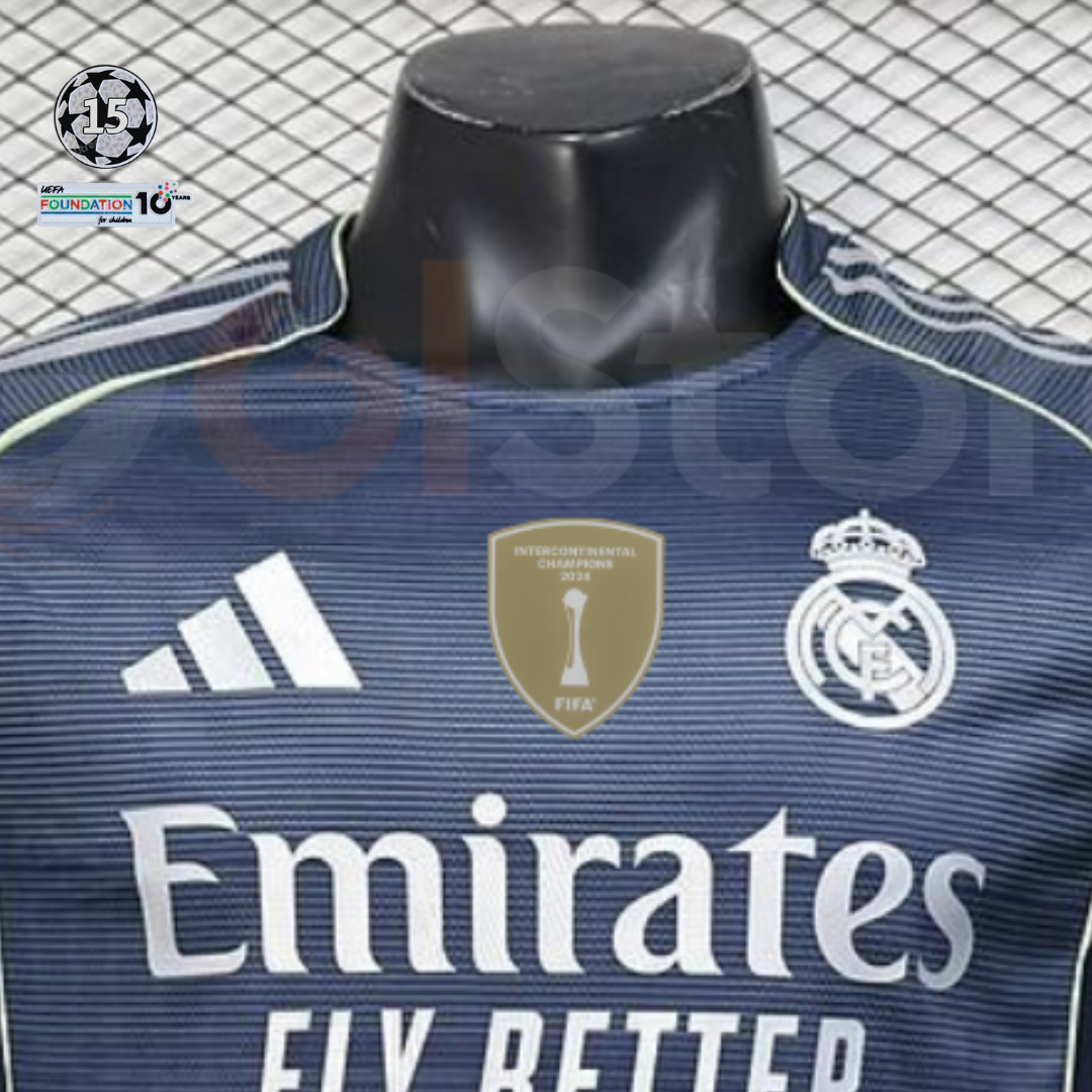 2025/26 Real Madrid Player Version Third Jersey UCL Patch Personalized