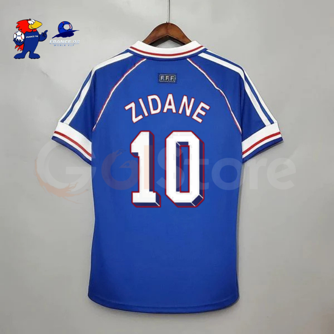 France 1998 Home Retro Jersey – Zidane #10