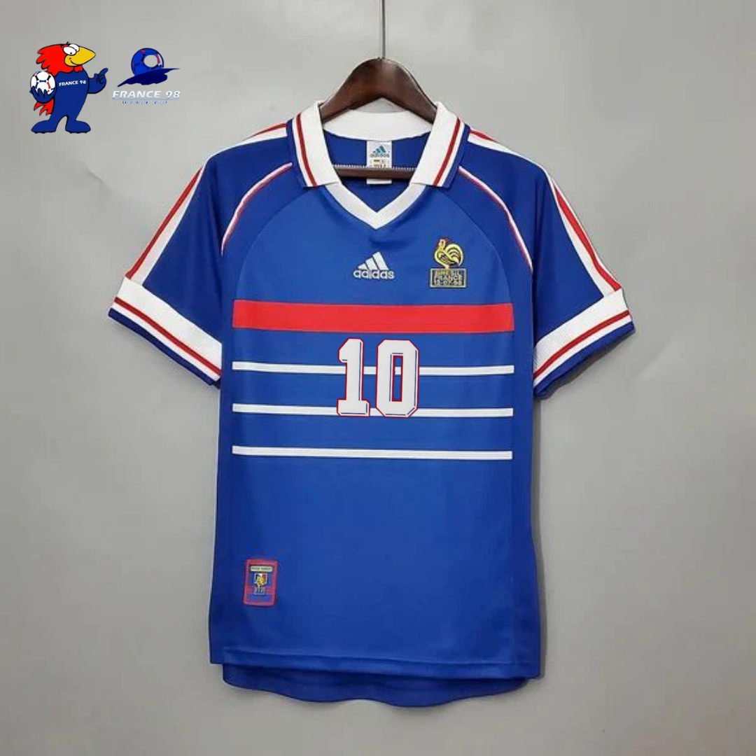 France 1998 Home Retro Jersey – Zidane #10