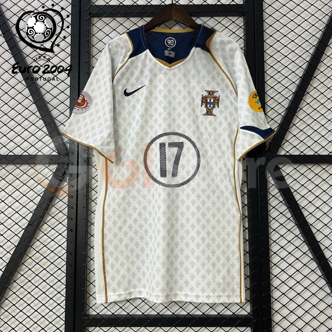 Portugal 2004 Away Jersey Ronaldo #17