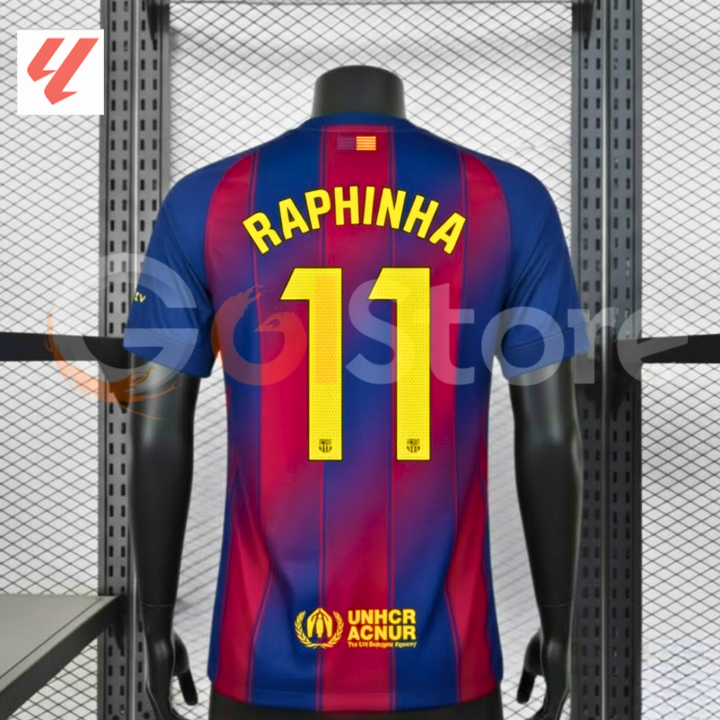 FC Barcelona 2025-26 Home Professional Jersey | #11 Raphinha | La Liga
