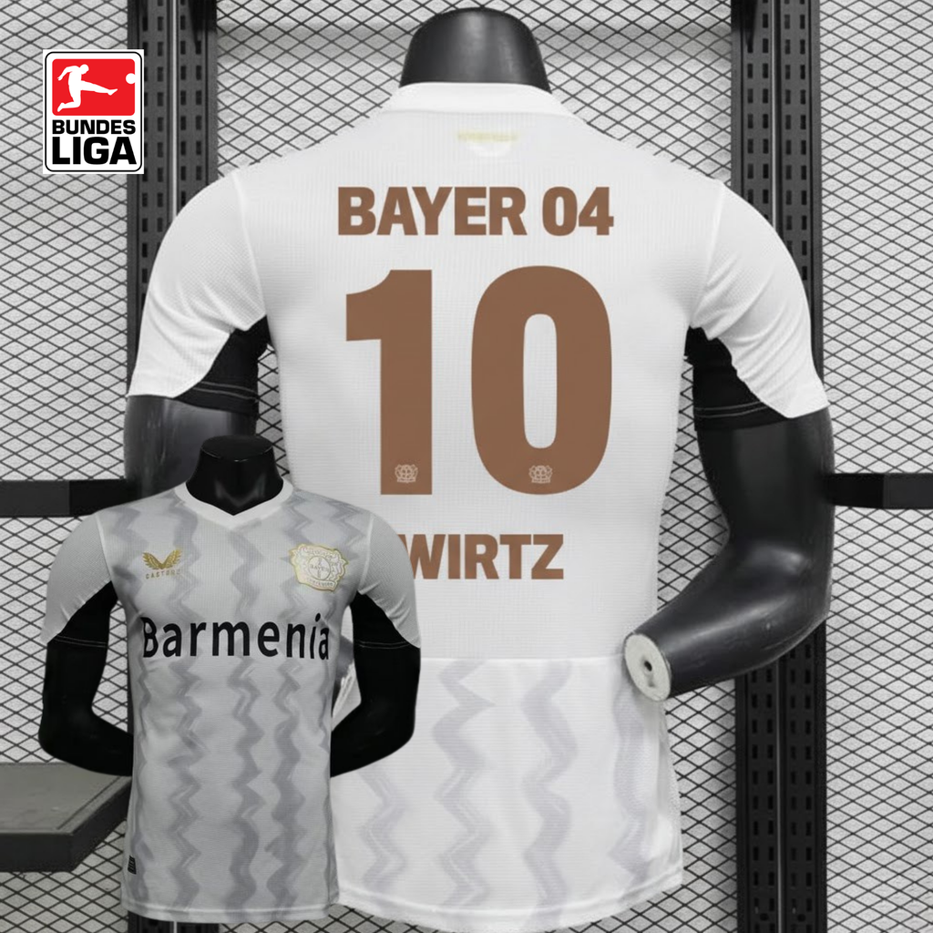 2024/25 Bayer Leverkusen Away Jersey Player Version #10 Wirtz Bundesliga