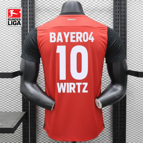 2024/25 Bayer Leverkusen Home Jersey Player Version #10 Wirtz Bundesliga