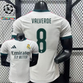 2026/27 Real Madrid Player Version Home White Jersey #8 Valverde UCL Personalized