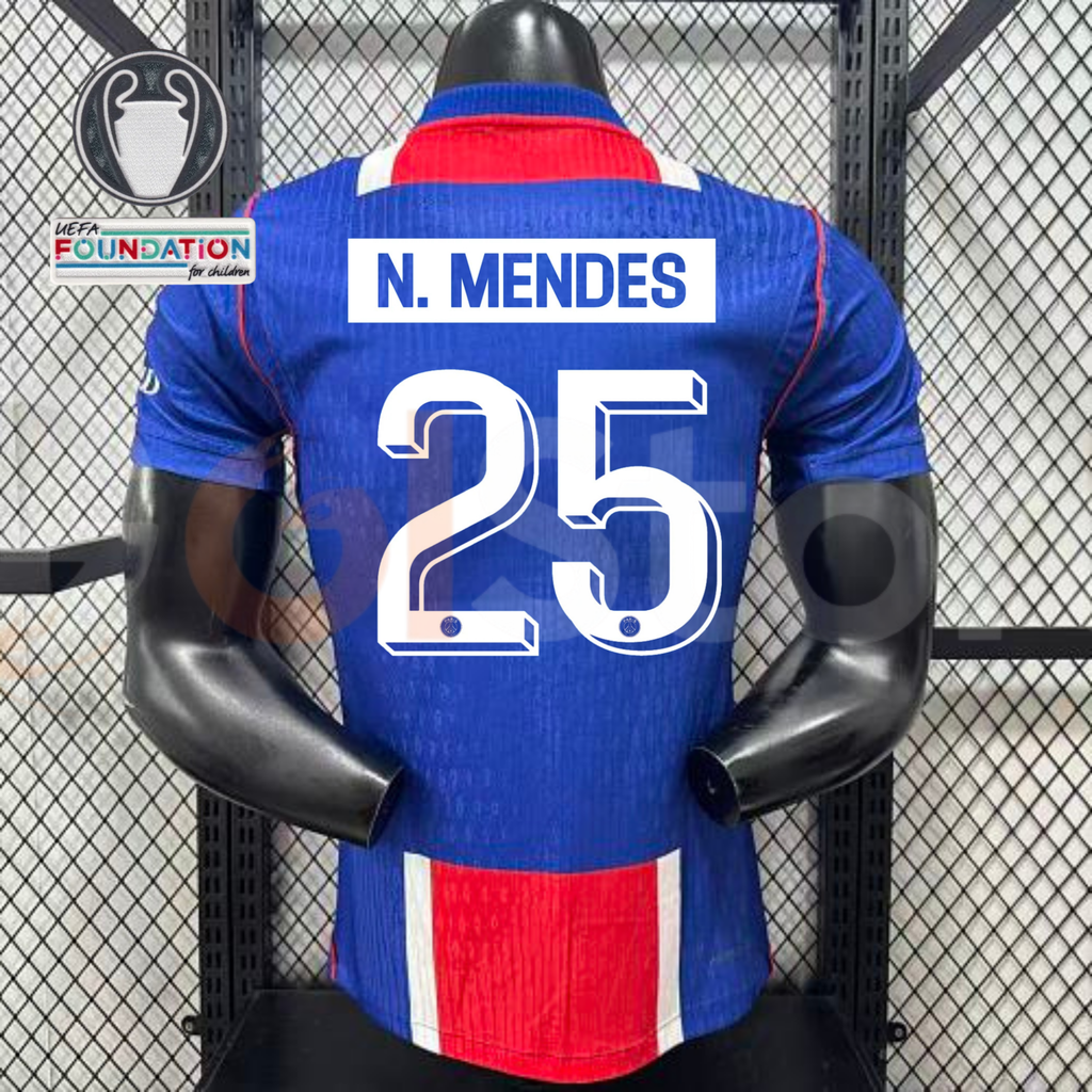 PSG 2026–2027 Home Jersey – N. Mendes #25