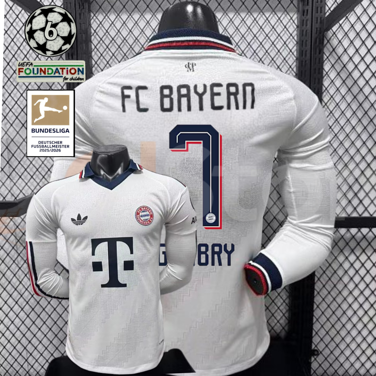 Bayern Munich 2026–2027 Away Long-Sleeve Player Jersey – Gnabry #7