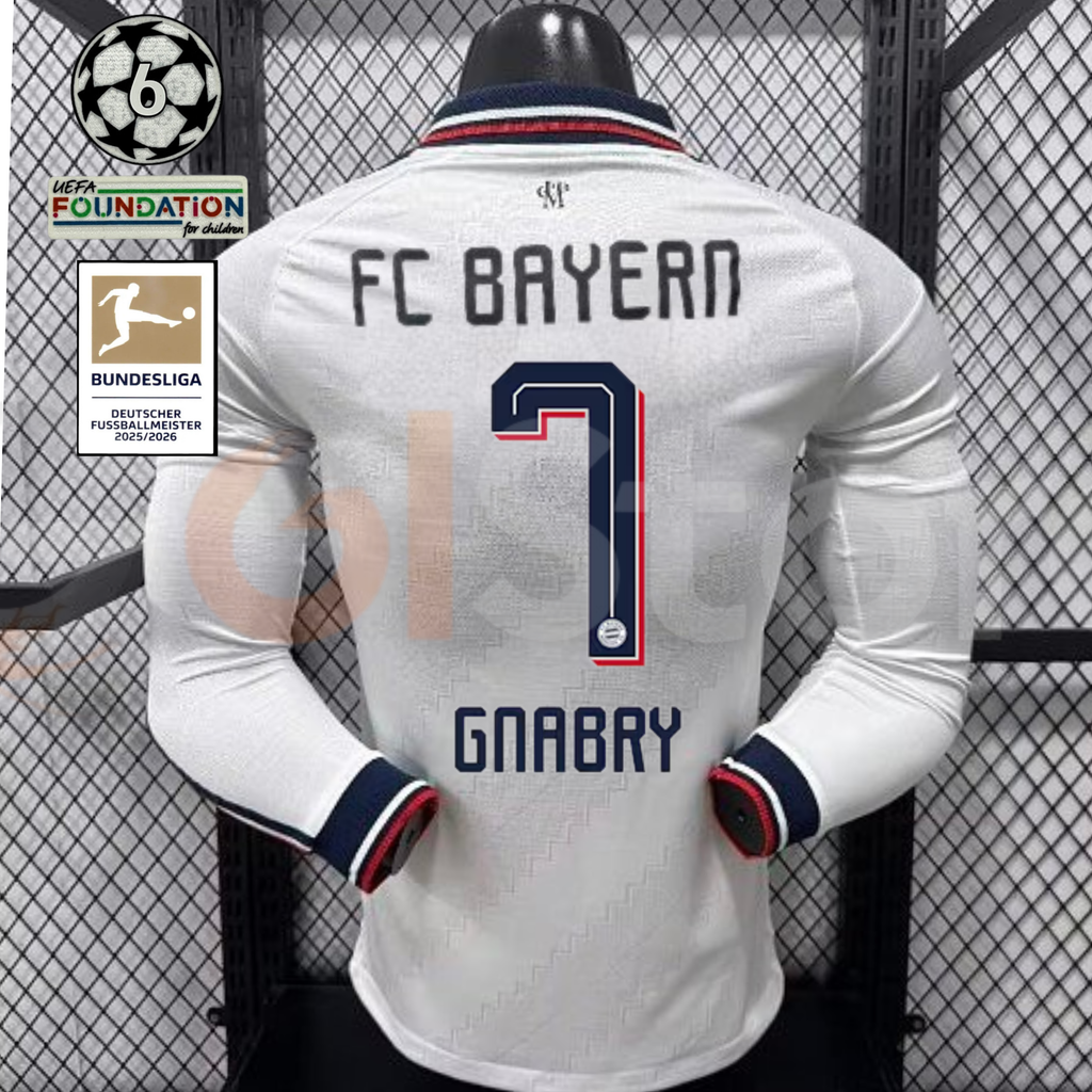 Bayern Munich 2026–2027 Away Long-Sleeve Player Jersey – Gnabry #7