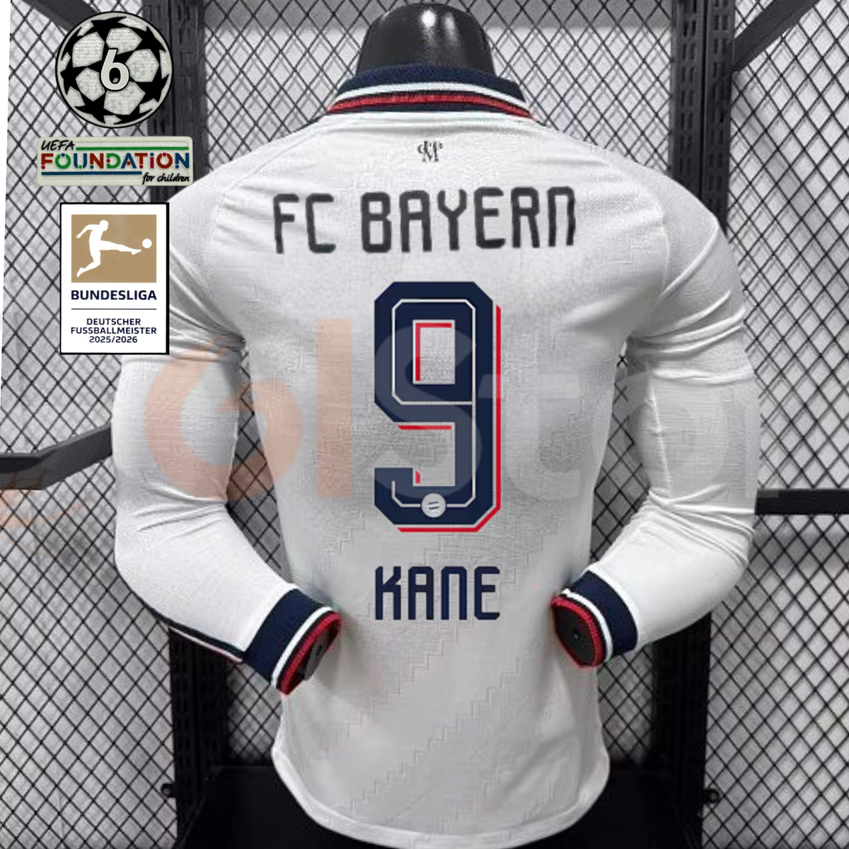 Bayern Munich 2026–2027 Away Long-Sleeve Player Jersey – Kane #9