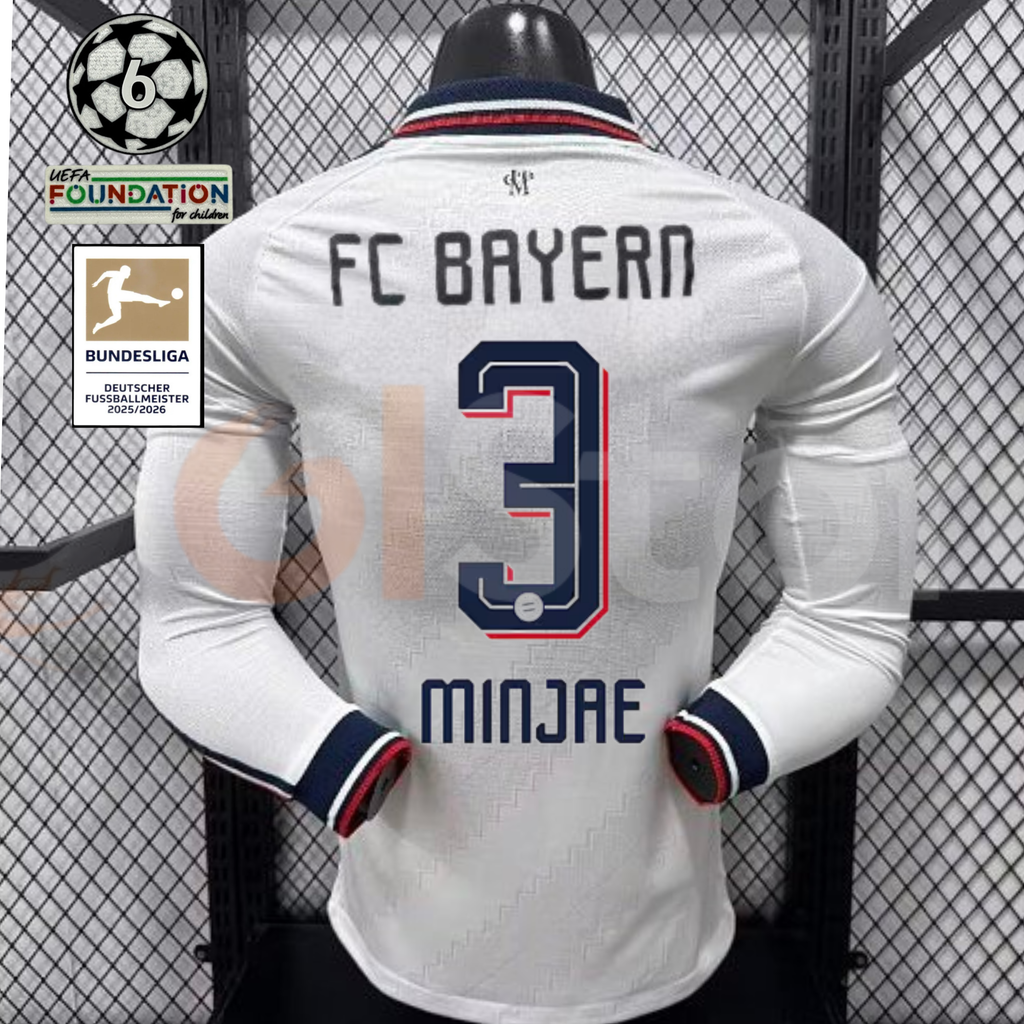 Bayern Munich 2026–2027 Away Long-Sleeve Player Jersey – Minjae #3