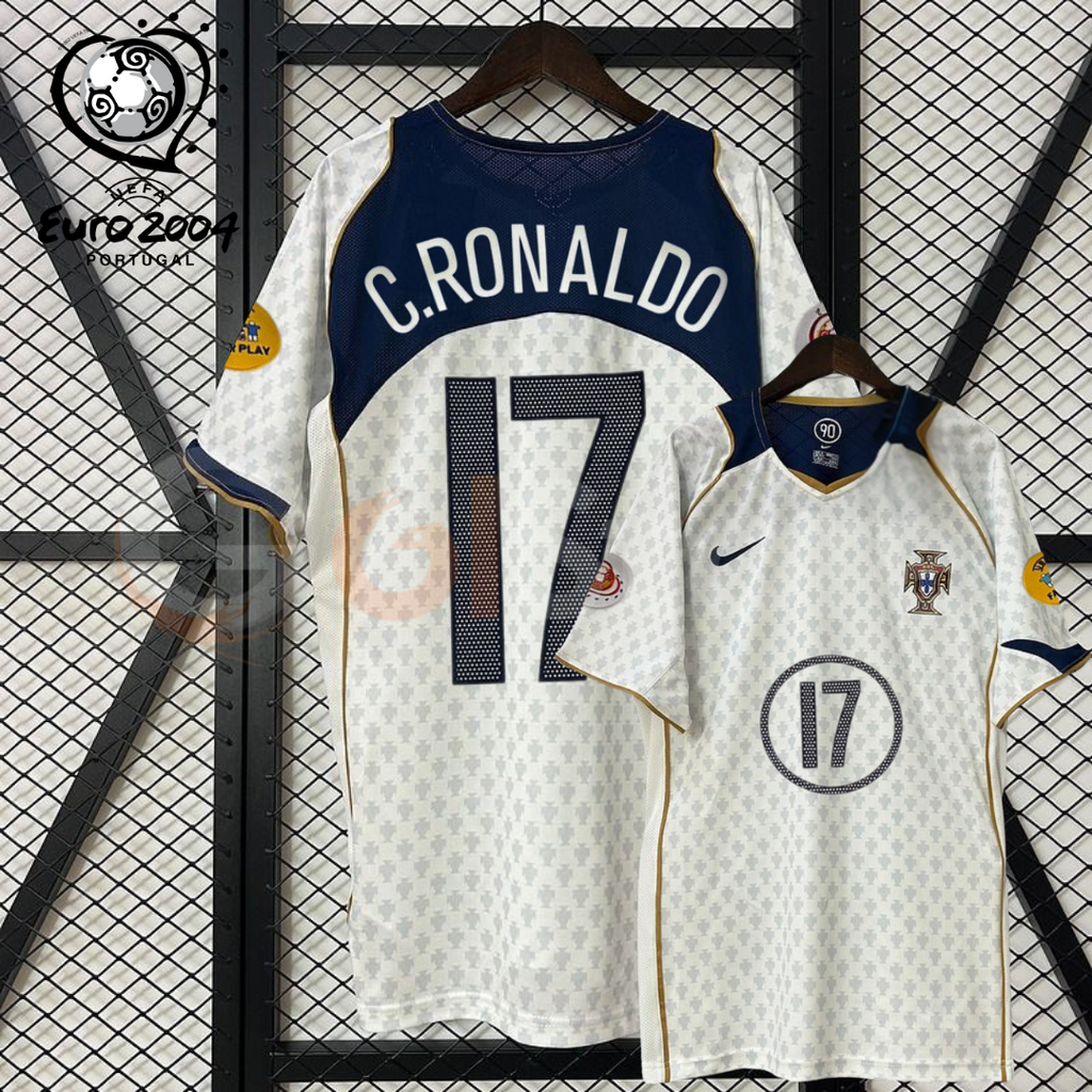 Portugal 2004 Away Jersey Ronaldo #17