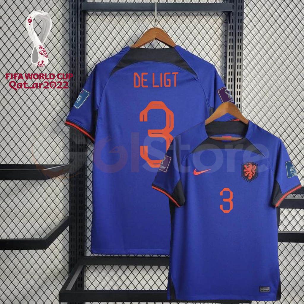 Netherlands 2022 Away Jersey De Ligt #3
