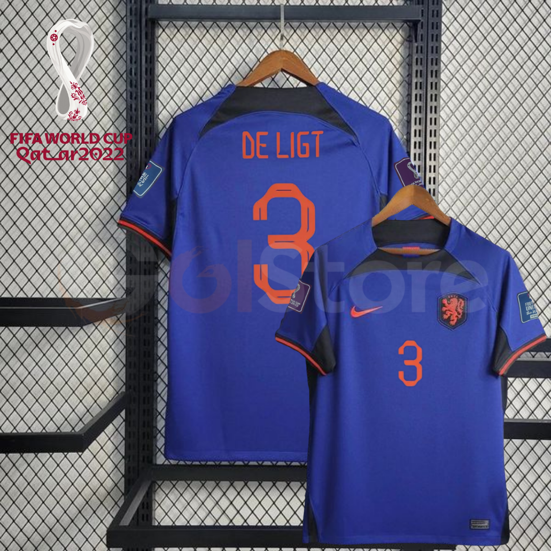 Netherlands 2022 Away Jersey De Ligt #3