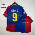 FC Barcelona 2008/09 Retro Home UCL Final No.9 Eto'o Jersey – Champions League Short Sleeve Football Shirt S–2XL