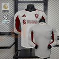 2025-2026 Liverpool Player Version White Long Sleeve Jersey Personalized PL UCL Patch