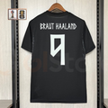 Norway 2026 World Cup Away Black Jersey Haaland 9 Short Sleeve Football Shirt
