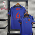 Netherlands 2022 Away Jersey Virgil #4