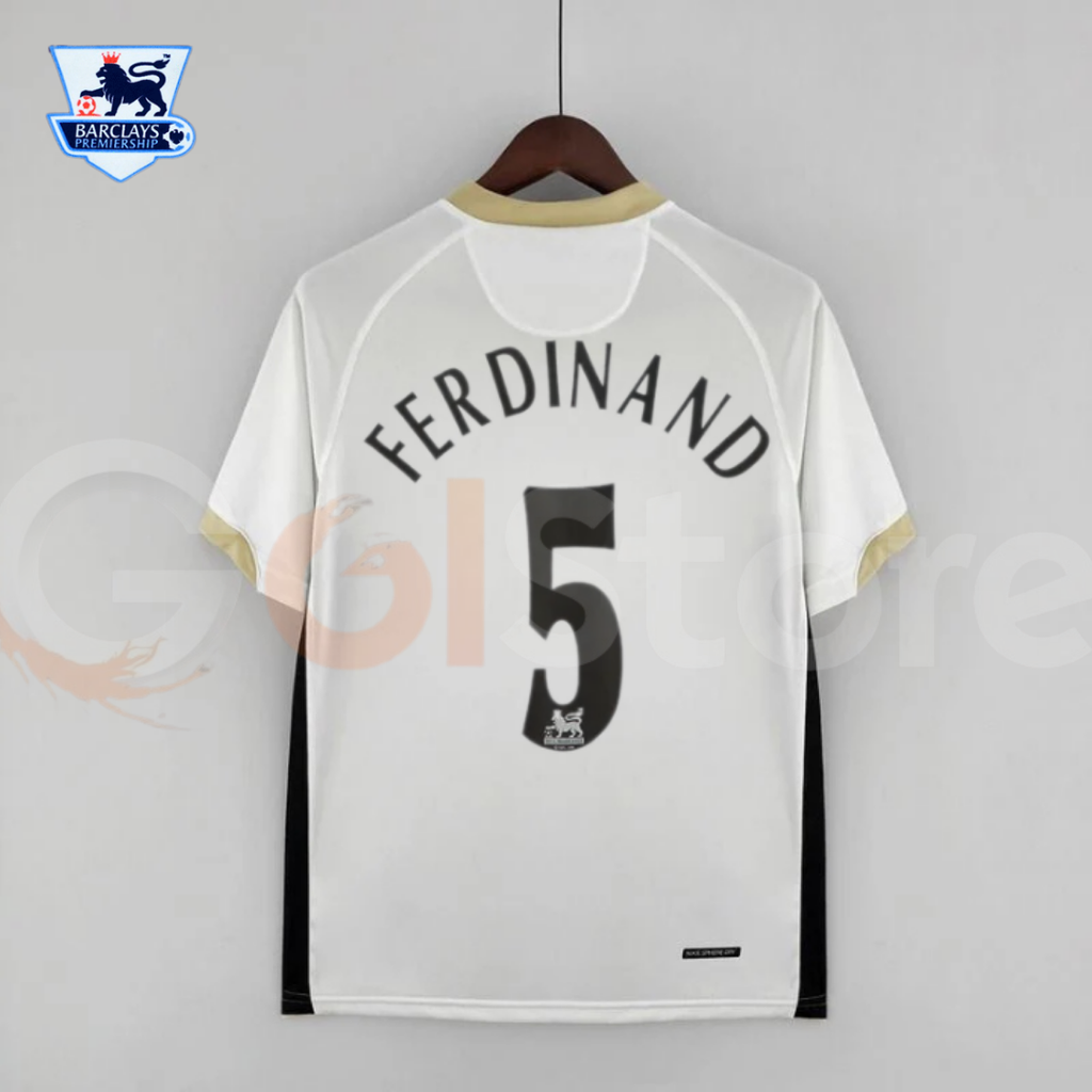Manchester United 2006-2007 Retro Away Short Sleeve Jersey #5 Ferdinand Personalized PL Rare