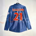 PSG 2001-02 Retro Jersey Ronaldinho #21 Long Sleeve