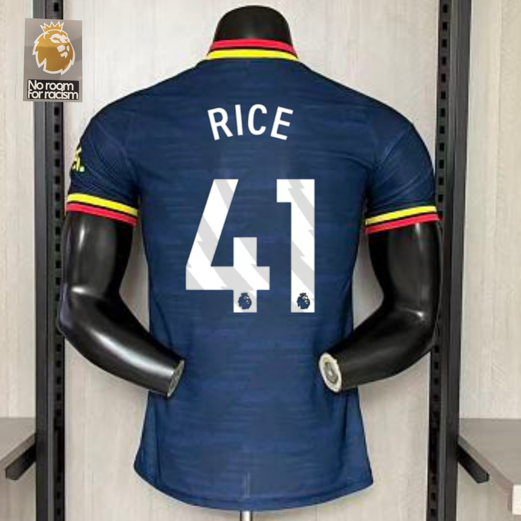 Arsenal FC 2026-27 Away Player Version Jersey | Rice #41 | Premier League Patch | Sizes S–3XL