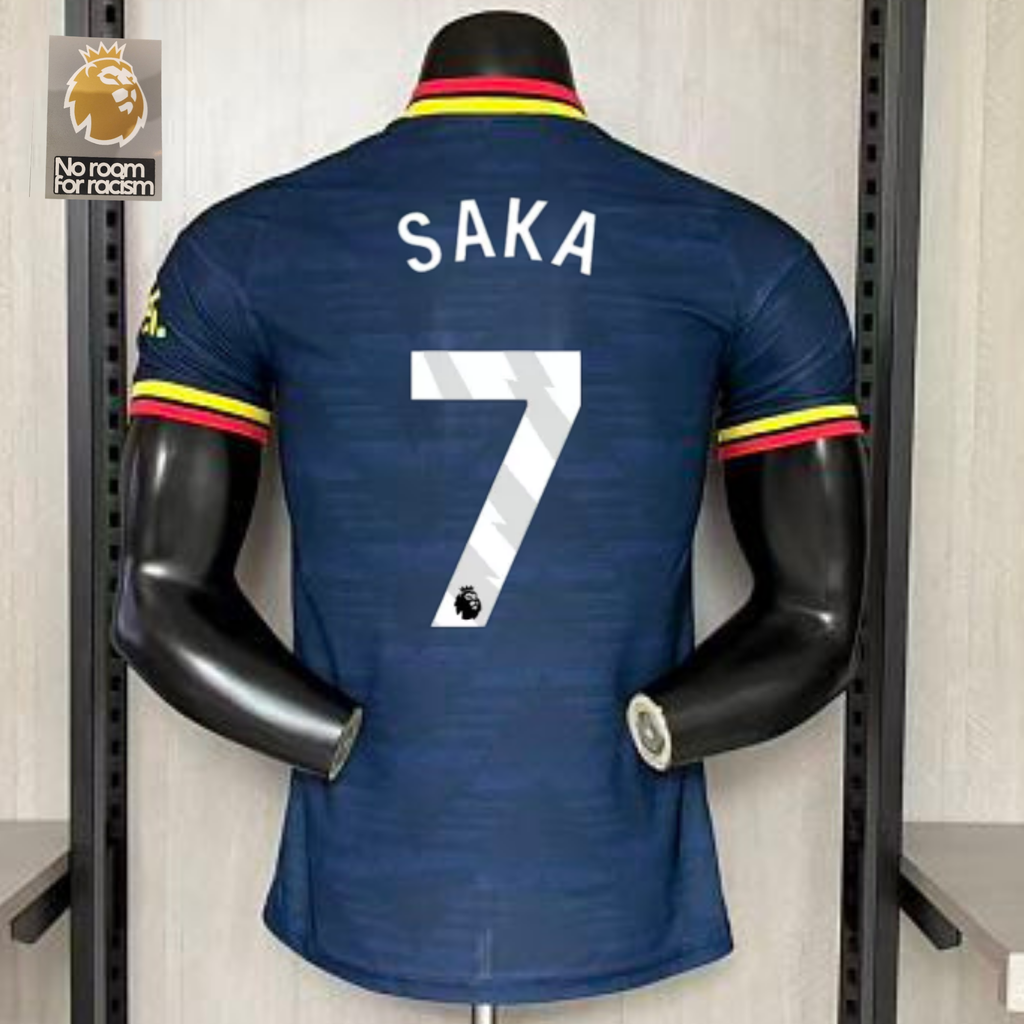 Arsenal FC 2026-27 Away Player Version Jersey | Saka #7 | Premier League Patch | Sizes S–3XL