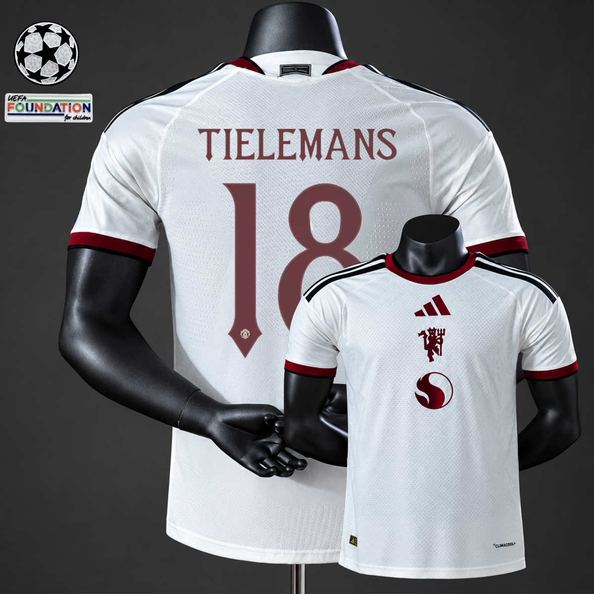 2026/27 Manchester United Third Away Jersey Player Version #18 Tielemans UCL