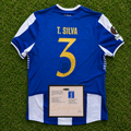 Maillot de football T. Silva signé style Porto 25/26 – Souvenir de collection Thiago Silva pour les fans
