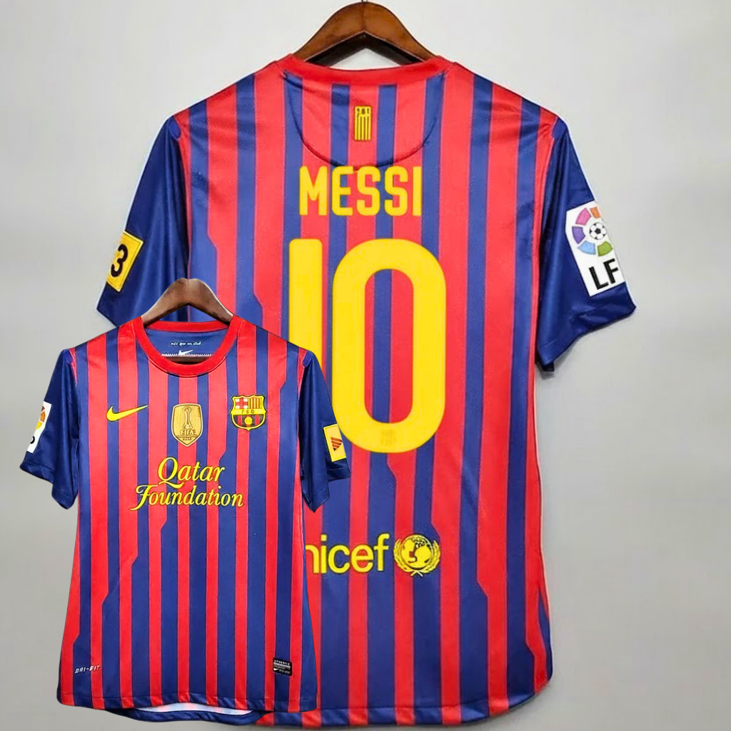 FC Barcelona 2011-12 Retro Home Jersey | #10 Lionel Messi | La Liga