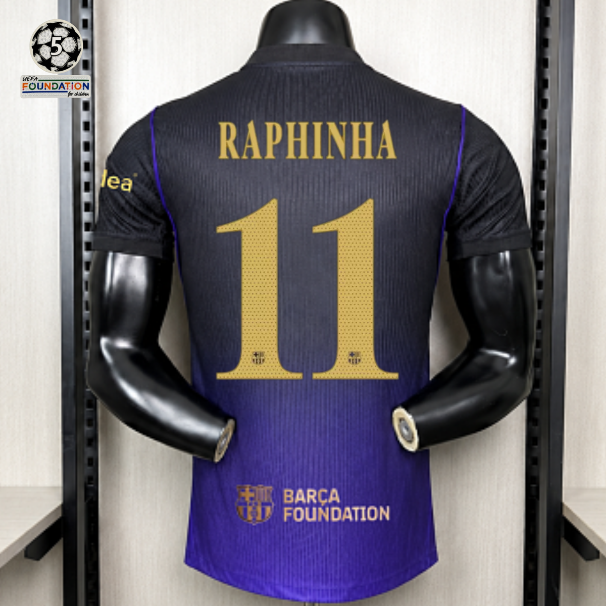 FC Barcelona 2026-27 Away Player Version Jersey | Raphinha #11 or Custom Name & Number | UCL Patch | S–3XL