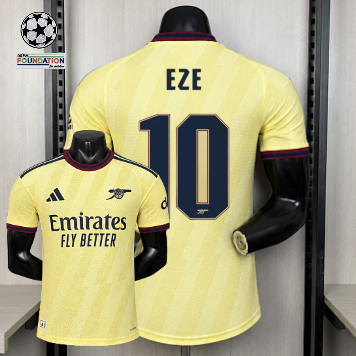 Arsenal FC 2026-27 Third Player Version Jersey | Eze #10 | UCL Patch | Sizes S–3XL