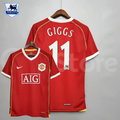 Manchester United 2006-2007 Retro Home Short Sleeve Jersey #11 Giggs Personalized PL Patch Rare