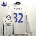 Manchester United 2008-2009 Retro Away Long Sleeve Jersey #32 Tevez Personalized PL Rare