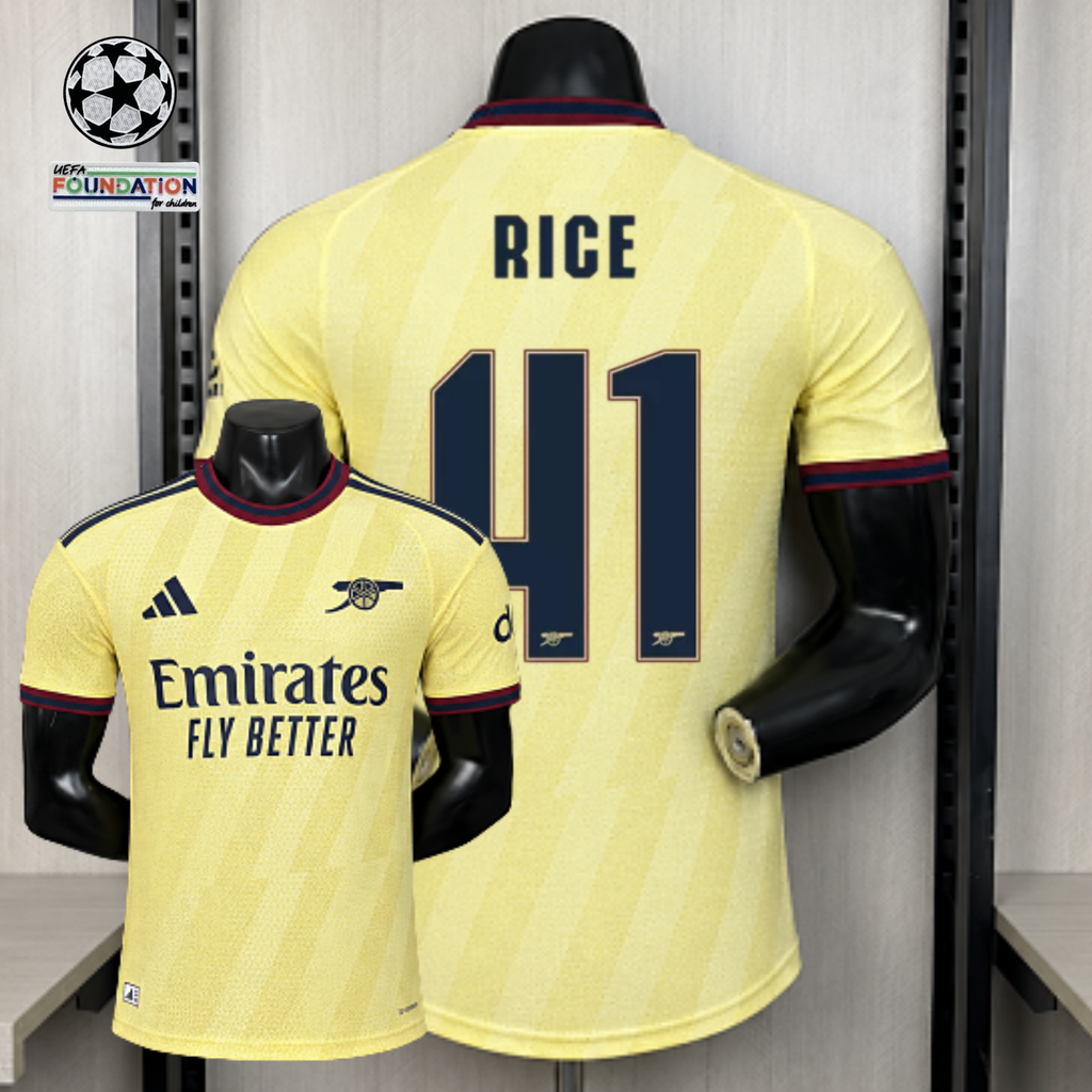 Arsenal FC 2026-27 Third Player Version Jersey | Rice #41 | UCL Patch | Sizes S–3XL