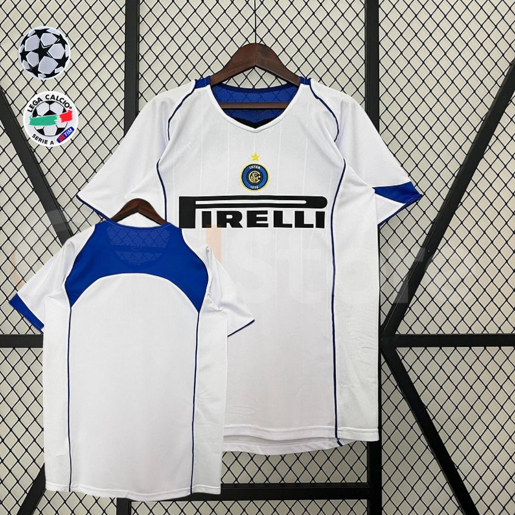 Inter Milan 2004-2005 Retro Away Short Sleeve Jersey Personalized Serie A UCL Patch