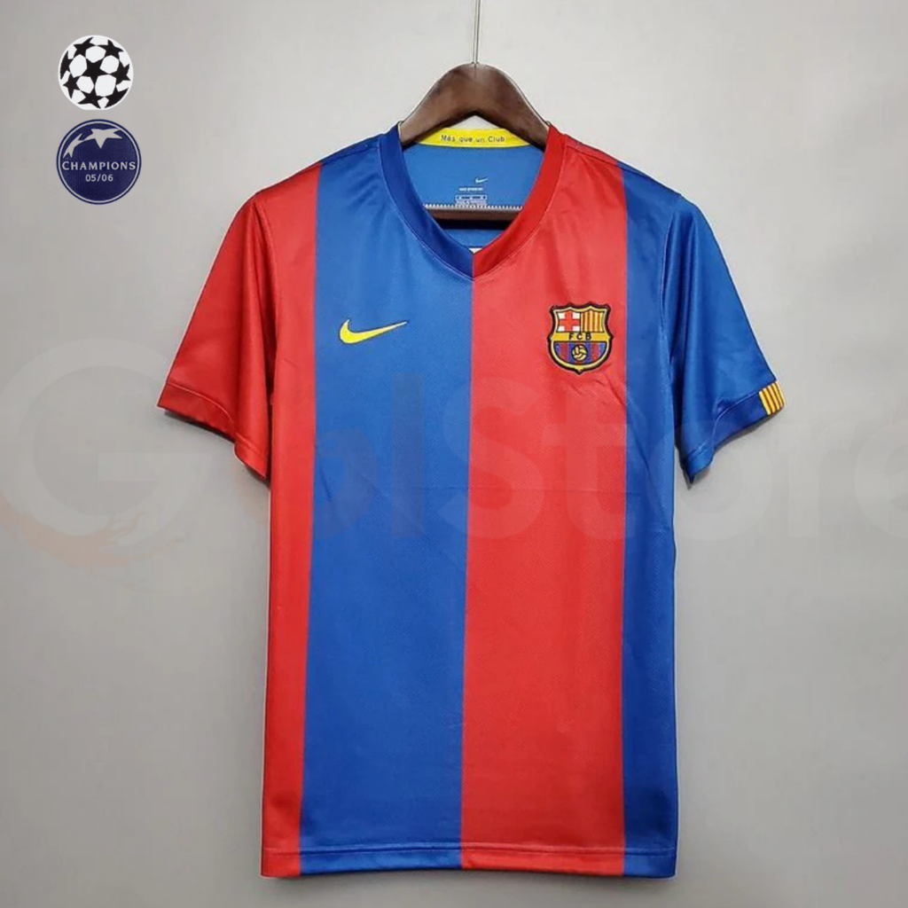 FC Barcelona 2006-07 Retro Home Jersey | #7 Eidur Gudjohnsen | UCL