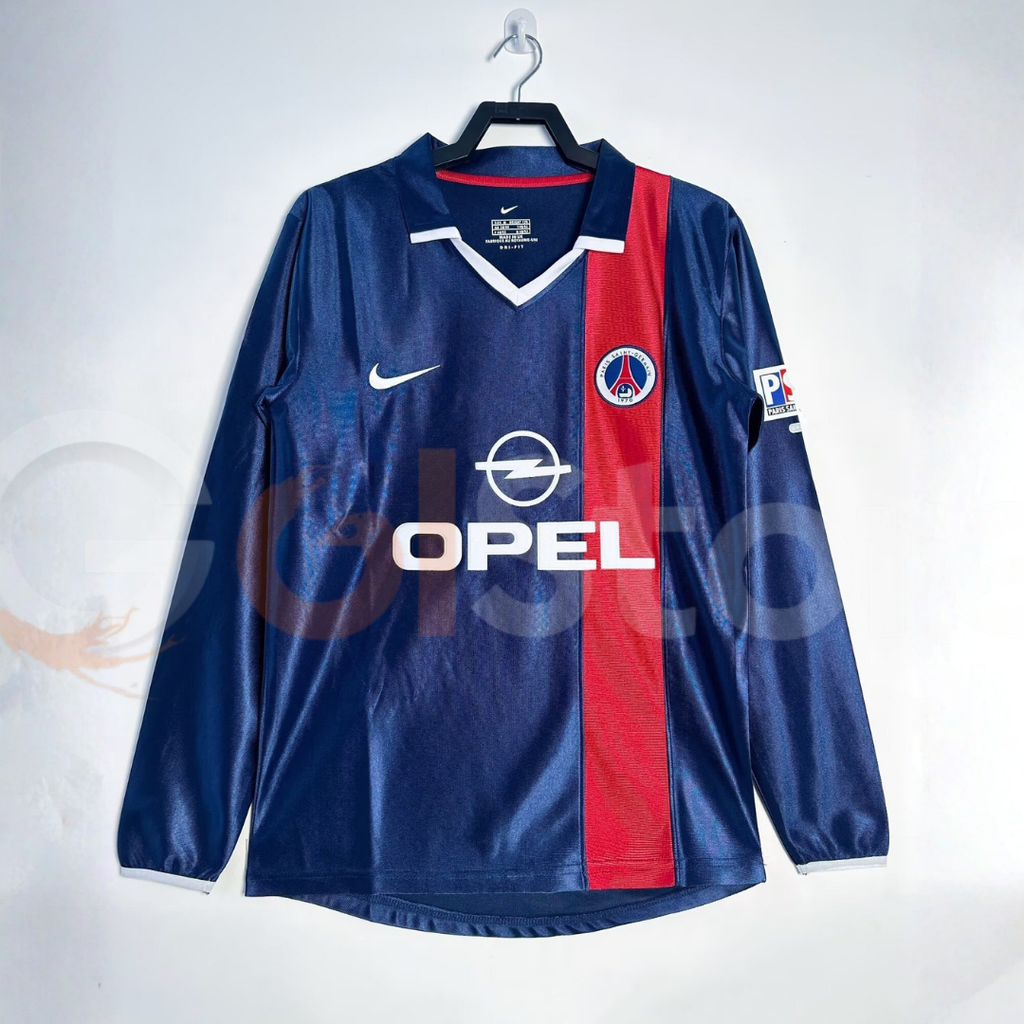 PSG 2001-02 Retro Jersey Ronaldinho #21 Long Sleeve