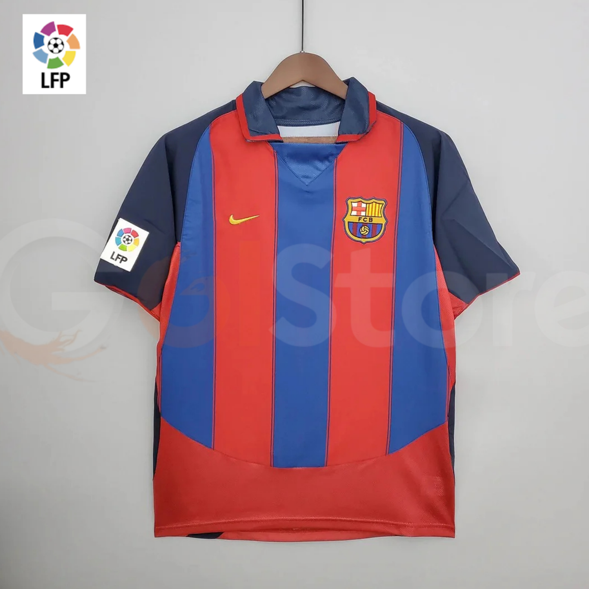 FC Barcelona 2003-04 Retro Home Jersey | Custom Name & Number | La Liga