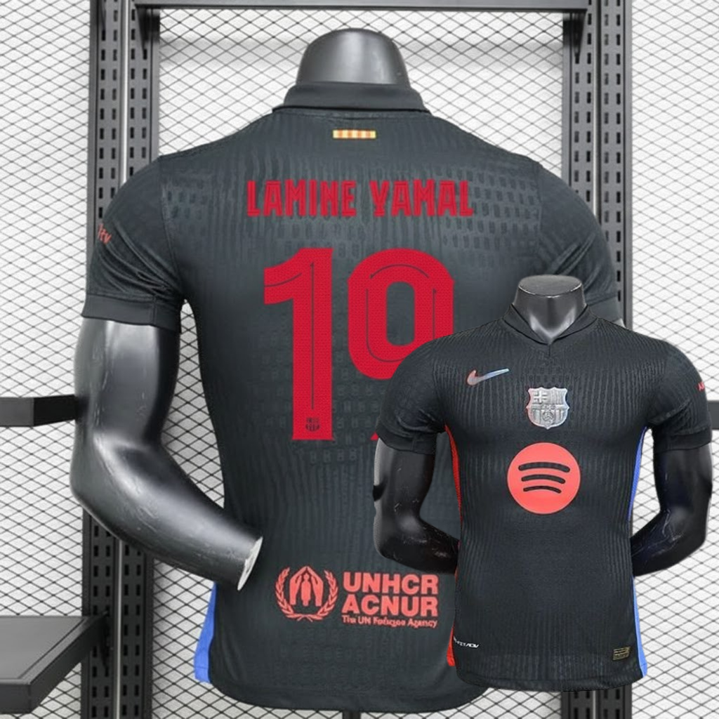 FC Barcelona 2024-25 Black Professional Jersey | #19 Lamine Yamal | La Liga