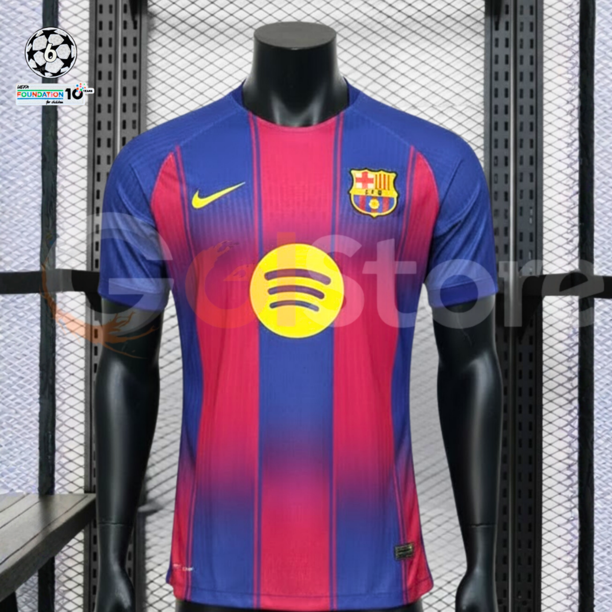 FC Barcelona 2025-26 Home Professional Jersey | #9 Robert Lewandowski | UCL
