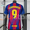 FC Barcelona 2025-26 Home Professional Jersey | #9 Robert Lewandowski | UCL