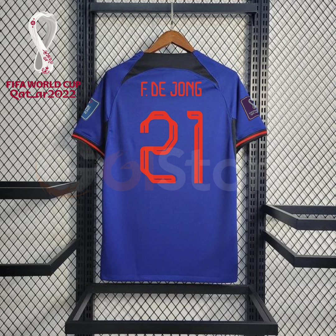 Netherlands 2022 Away Jersey F. de Jong #21