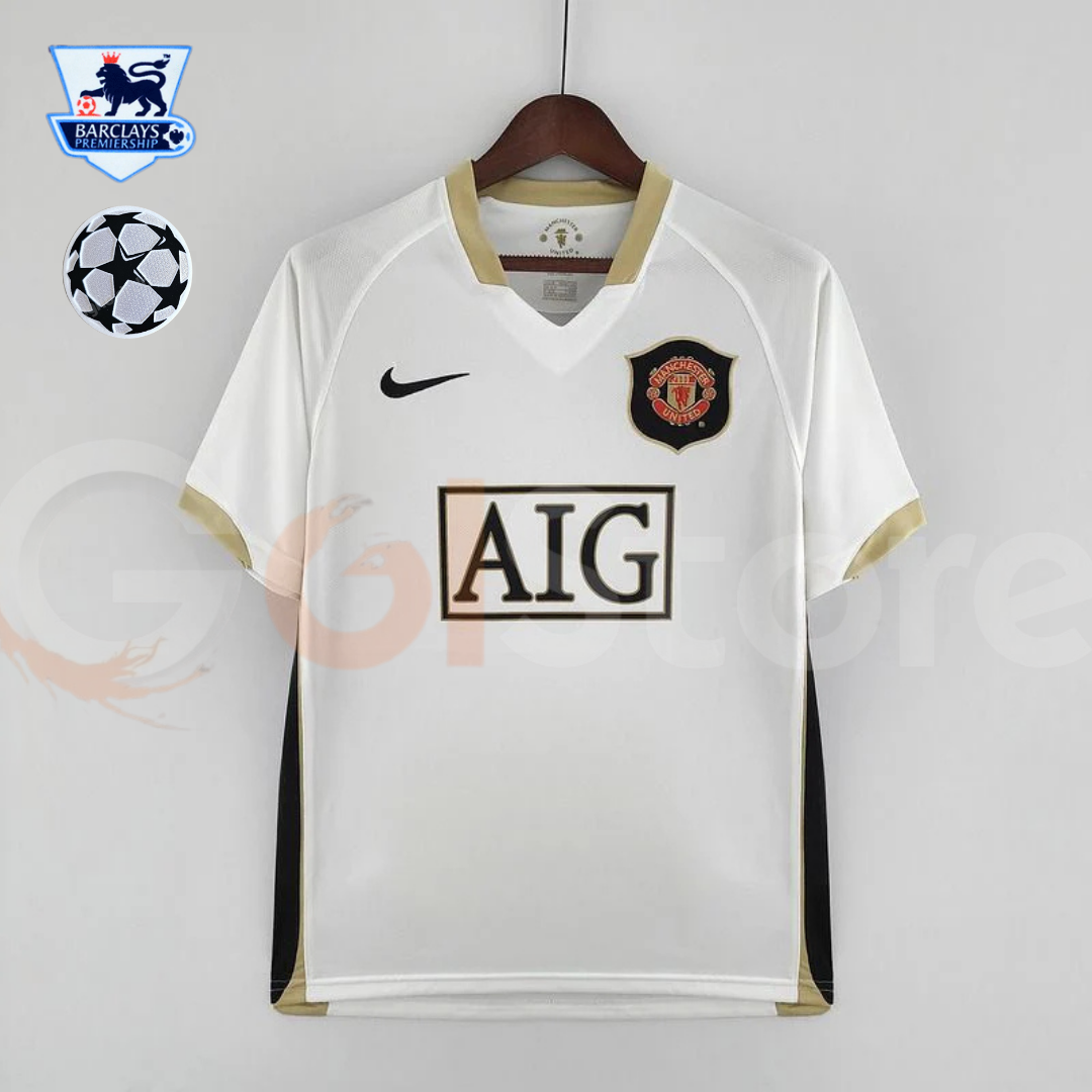 Manchester United 2006-2007 Retro Away Short Sleeve Jersey Personalized UCL PL Patch Rare