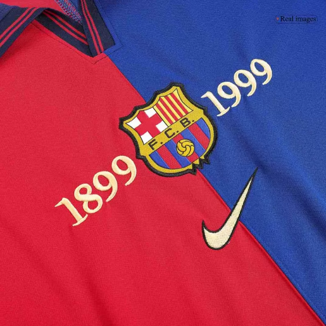 FC Barcelona 1999 Centenary Retro Home Jersey | #7 Luis Figo | La Liga & UCL