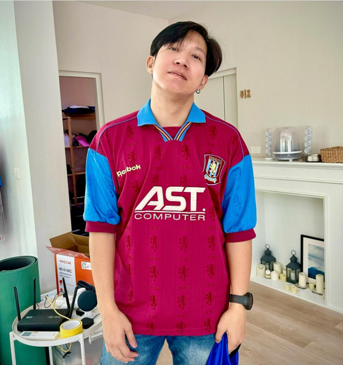 Retro Aston Villa 1995-97 Home Jersey Short Sleeve