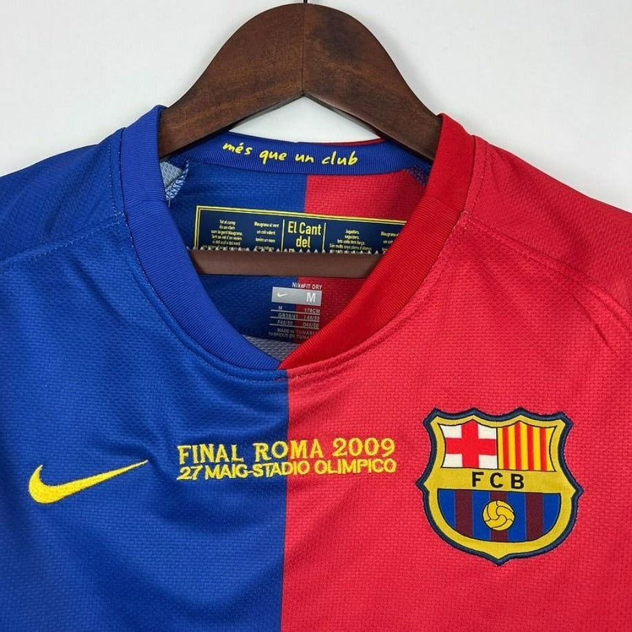 FC Barcelona 2008-09 Retro Home Jersey #8 Andrés Iniesta | UCL Final Edition | S–2XL | Fast Shipping