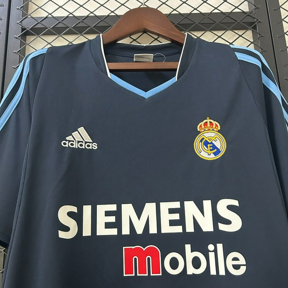 Real Madrid 2003-2004 Retro UCL Navy Blue #23 Beckham Jersey – Short Sleeve Football Shirt S-2XL